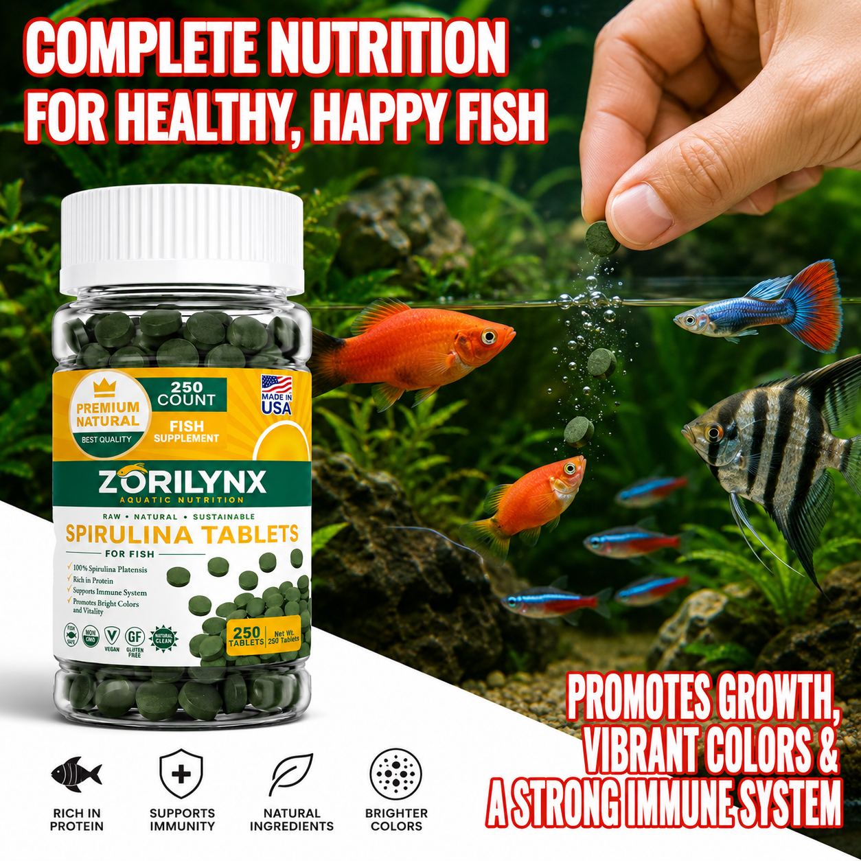 Spirulina Tablet Organic - High Purity Spirulina Tablets Spiral Seaweed