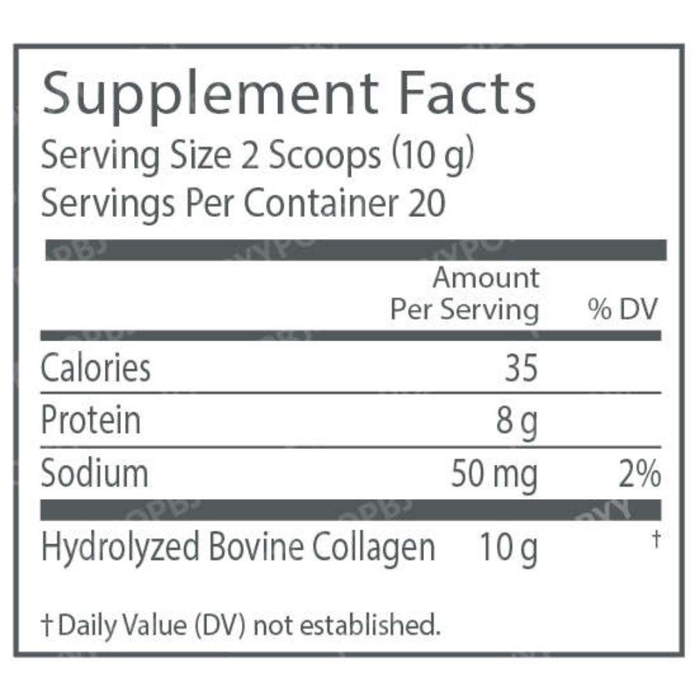 Unflavored Collagen Peptides P - đánh giá và giá Collagen Peptide Powder
