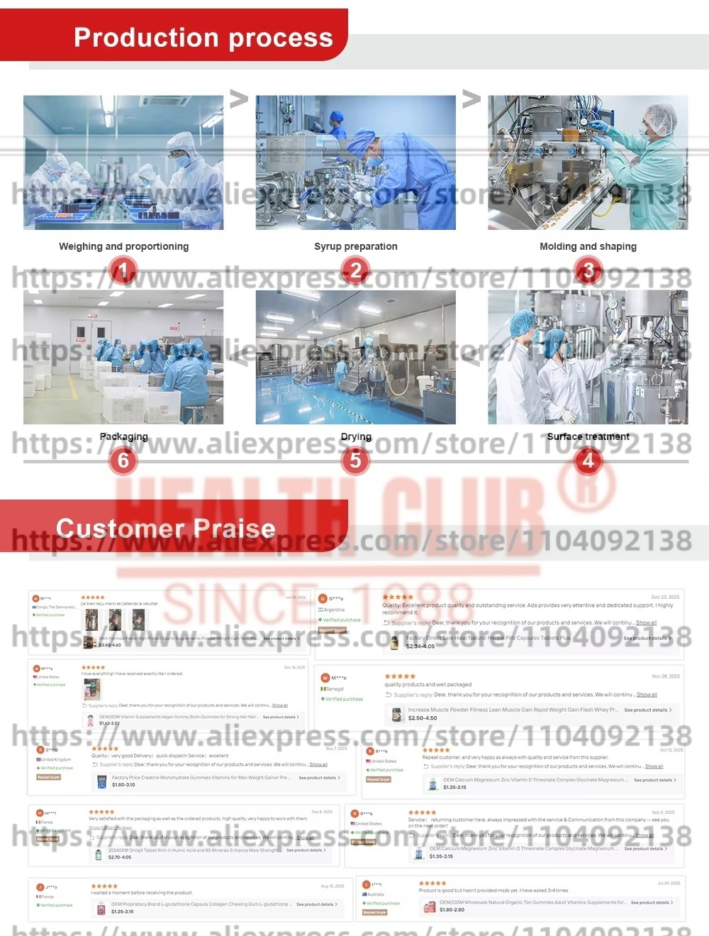 Wholesale Price 50g-1000g MARI - đánh giá và giá Collagen Peptide Powder