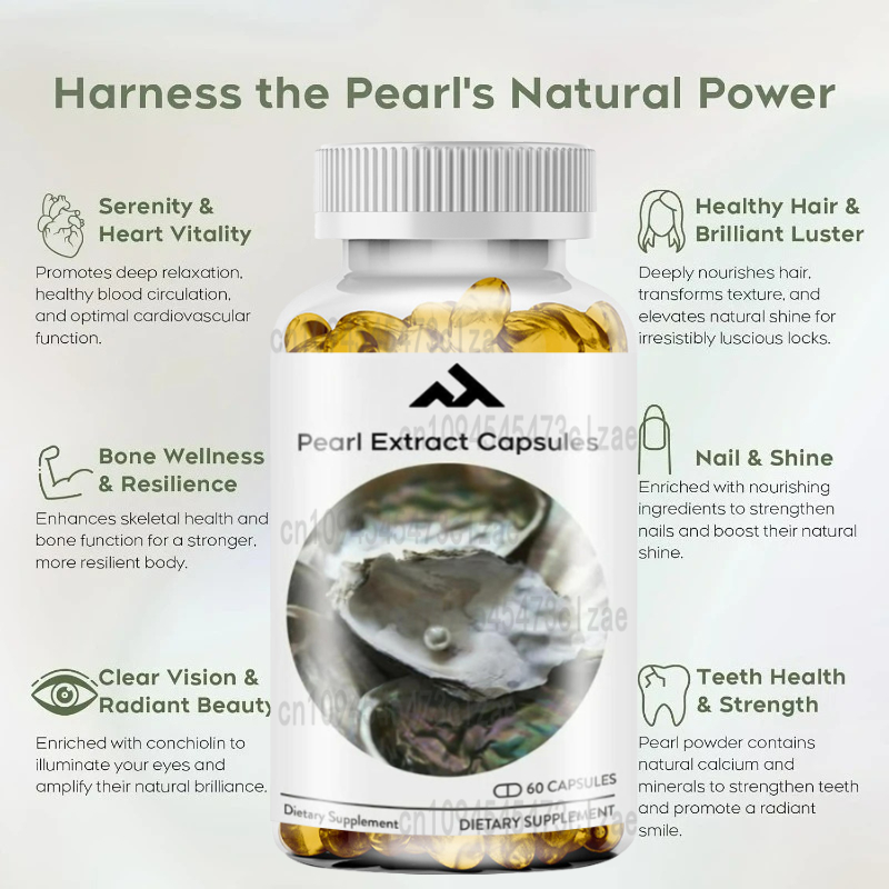 Organic Pearl Powder Capsules  - đánh giá và giá Collagen Peptide Powder