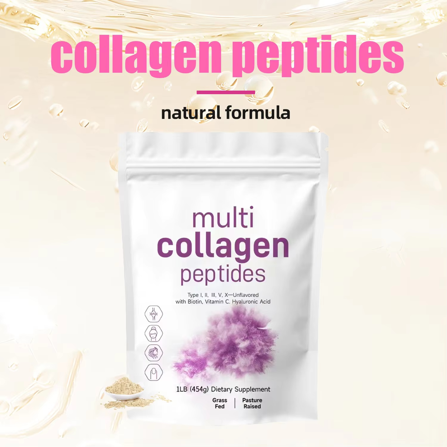 454G Multi Collagen Peptides P - đánh giá và giá Collagen Peptide Powder