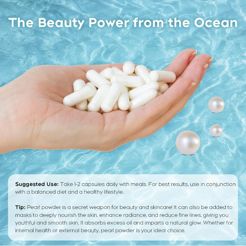 Organic Pearl Powder Capsules  - đánh giá và giá Collagen Peptide Powder